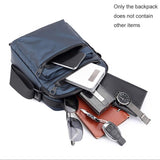 Men Oxford Cloth Crossbody Chest Bag Sporty And Versatile - Navy Blue - Close-Up Angle
