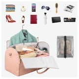 Portable Fitness and Outdoor Storage Bag - Pink - Side View