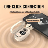 Wireless Mini Tws Earbuds with Noise Reduction and Long Battery Life - Skin Colour - Rear View