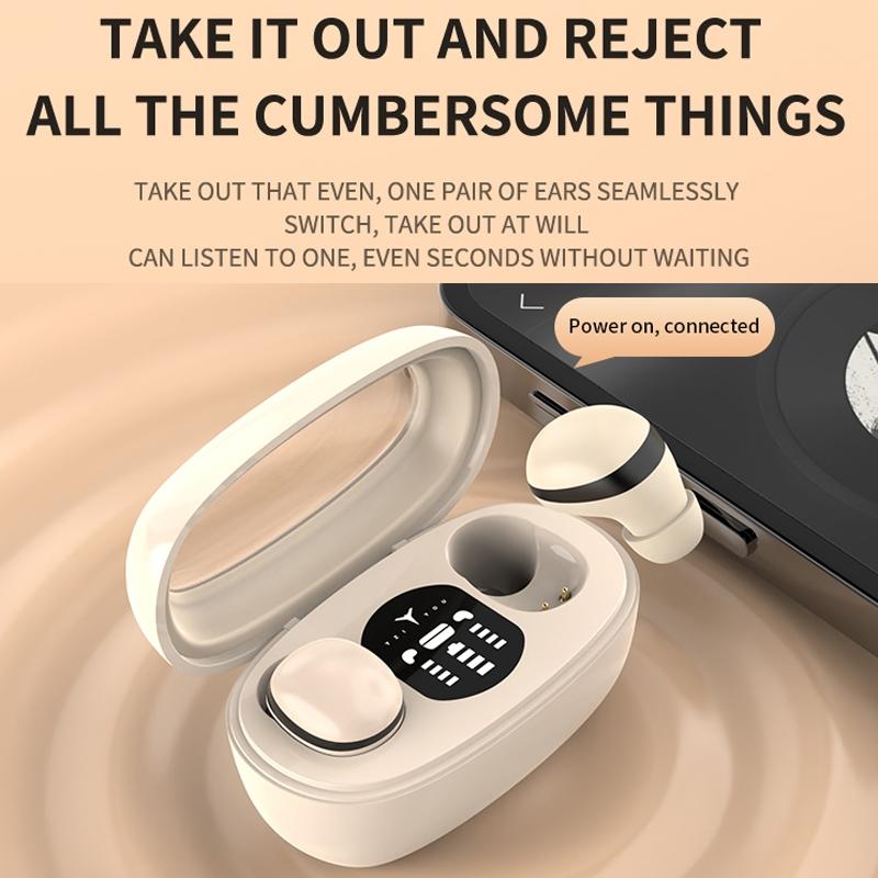 Wireless Mini Tws Earbuds with Noise Reduction and Long Battery Life - Skin Colour