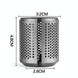Open Design Outer Filter Cover For Hd01 / Hd03 / Hd08 / Hd15 Hair Dryer - Silver - Low Angle