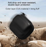 Portable Insta360 Go 3 Mini Body Bag with Carabiner - Black - 45-Degree Angle