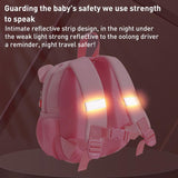 Kids' Cartoon Anti-lost Backpack - Colourful Design - Smart Rabbit - Rear View