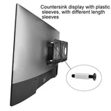 Universal Vesa Mount for Computer Monitor Router and Tablet - Black - 45-Degree Angle