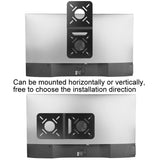 Universal Vesa Mount for Computer Monitor Router and Tablet - Black - Rear View