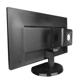 Universal Vesa Mount for Computer Monitor Router and Tablet - Black - Close-Up Angle