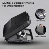 Expandable Business Backpack For Men Black - Low Angle