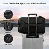 Expandable Business Backpack For Men Black - Extra Image