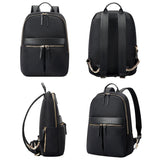 Waterproof 14-inch Laptop Backpack - Lightweight and Casual - Black - Side View