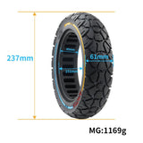 Electric Scooter Tire - 10x2.5 45 Card 250x64 60 / 70-6.5 Universal Solid Colourful - 45-Degree Angle