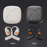 Wireless Earphones with App Control - Ear-mounted - White - Side View