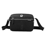 Men Nylon Crossbody Satchel For Outdoor Use - Black - Extra Image