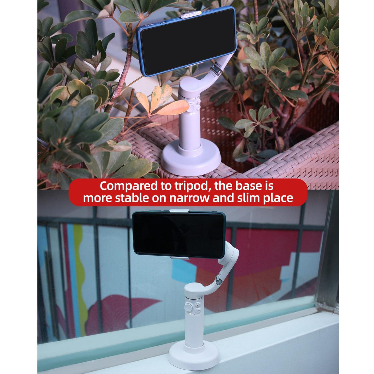 Desktop Stand for Dji Om 5 Mobile Gimbal - White