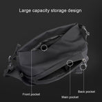 Men Casual Shoulder Bag Chest Pack For On The Go Convenience - Dark Blue
