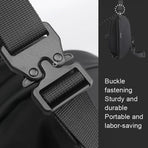 Men Casual Shoulder Bag Chest Pack For On The Go Convenience - Dark Blue