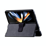 For Samsung Galaxy Z Fold4 5G Foldable Magnetic Phone Case With Pen Holder - Portable And Practical - Side View