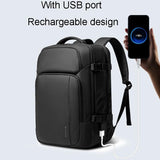 Business Backpack - Waterproof Compact Design - Rear View