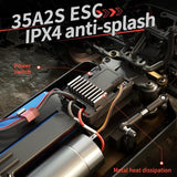 Black Electric 4Wd Alloy Off-Road Rc Car - Low Angle