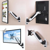 Telescopic Wall-mounted Monitor Stand - Factory Colour - Low Angle