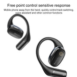 Black Open Wireless Bluetooth Earphones - Ysp18 Ows - Side View