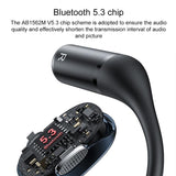 Black Open Wireless Bluetooth Earphones - Ysp18 Ows - Top-Down View
