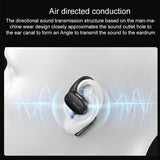Black Open Wireless Bluetooth Earphones - Ysp18 Ows - Rear View