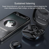 Black Open Wireless Bluetooth Earphones - Ysp18 Ows - Close-Up Angle