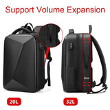 Expandable Usb Laptop Backpack for Business Travel - Black - Extra Image