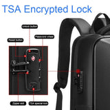 Expandable Usb Laptop Backpack for Business Travel - Black - Extra Image