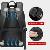 Expandable Usb Laptop Backpack for Business Travel - Black - Extra Image