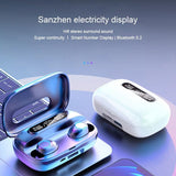 Black True Wireless Bluetooth Earbuds - Side View