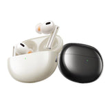 Wireless Bluetooth Earphones with 3d Spatial Sound and Active Noise Reduction - Gold White - Side View