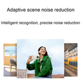 Wireless Bluetooth Earphones with 3d Spatial Sound and Active Noise Reduction - Gold White - Top-Down View