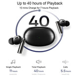 Wireless Bluetooth Earphones with 3d Spatial Sound and Active Noise Reduction - Gold White - Extra Image