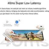 Wireless Bluetooth Earphones with 3d Spatial Sound and Active Noise Reduction - Gold White - Extra Image