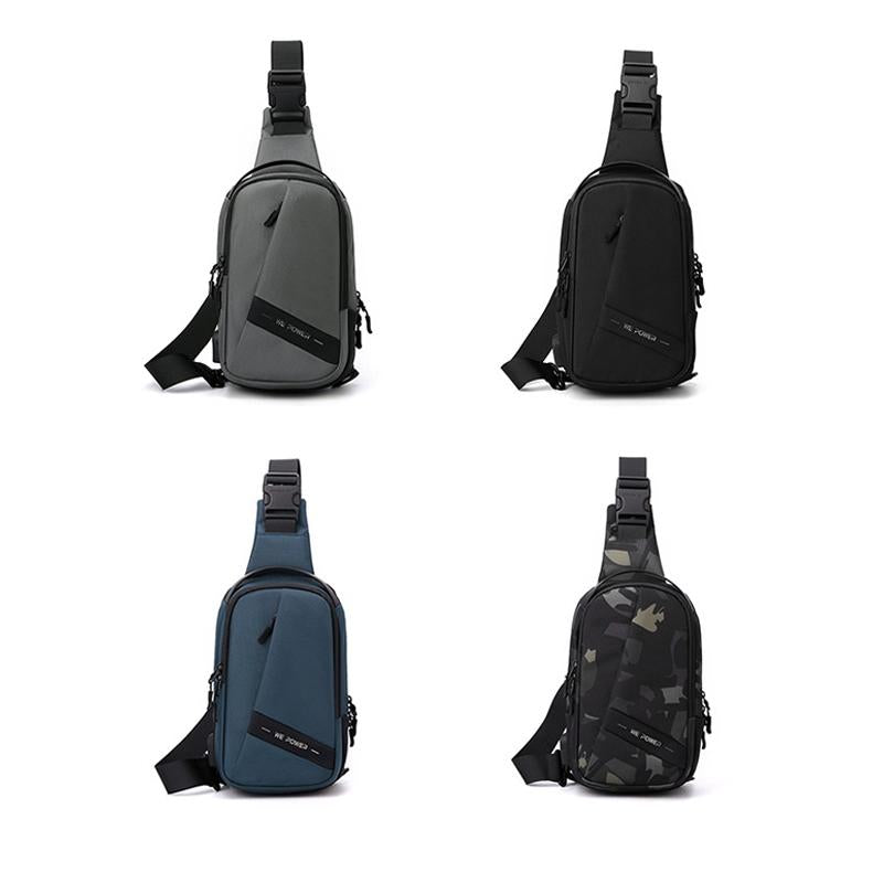 Oxford Cloth Chest Bag Shoulder Messenger - Black