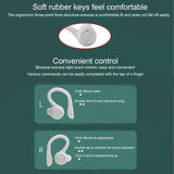 Waterproof T20 Tws Bluetooth Earphones with Charging Box and Noise-cancelling Hooks - Black