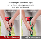 Improve Golf Posture with Putter Wrist Fixer Set - Red - Rear View