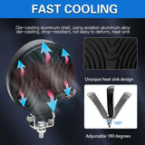 1 Pair 4 Inch Round Double Circle Angel Eye Work Light Black - Close-Up Angle