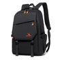 Travel-ready Waterproof Double Shoulder Backpack - Black