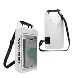 2 In 1 Waterproof Crossbody Phone Bag For Outdoor Cycling Swimming 2L Capacity - Black - 2L