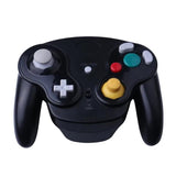 Wireless Gamepad for Wii and Ngc - 2.4g Compatible - Black - Front View