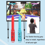 18-in-1 Sports Set with Lightsaber Golf Racket and Grip - Close-Up Angle