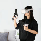 Pair of Durable Vr Controller Handles for Meta Quest 2 - Rear View