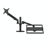 Adjustable Desktop Stand for 17-32 and 12-17 Monitors - Aluminum - Black - Front View