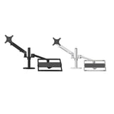 Adjustable Desktop Stand for 17-32 and 12-17 Monitors - Aluminum - Black - Extra Image