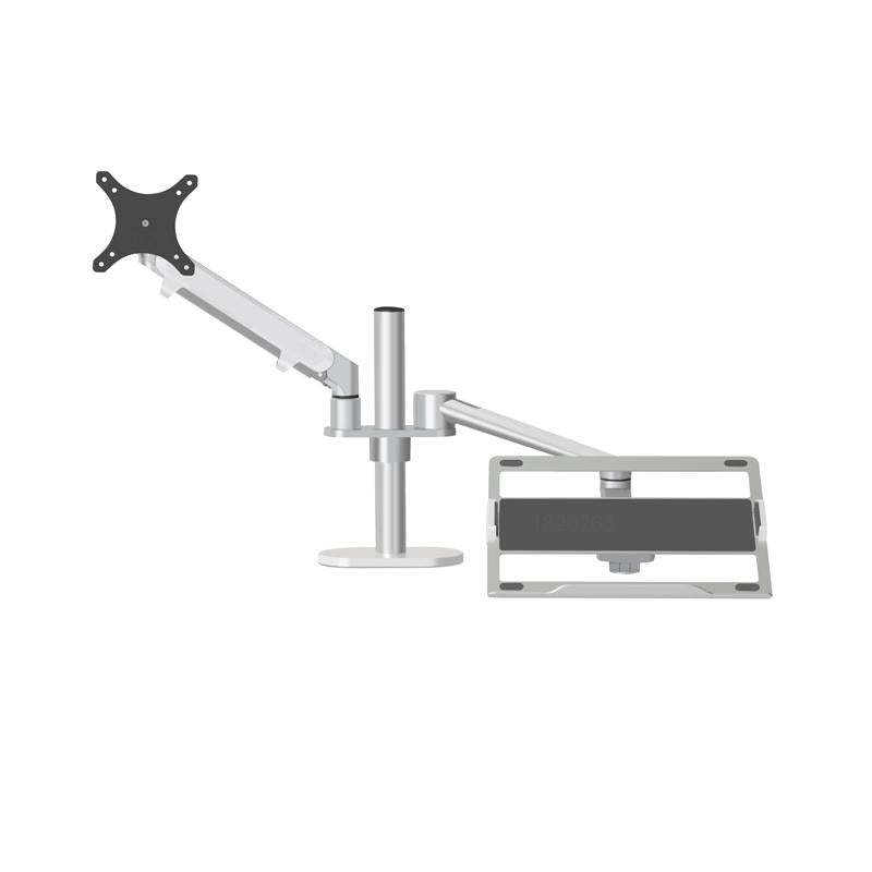 Adjustable Desktop Stand for 17-32 and 12-17 Monitors - Aluminum - Black