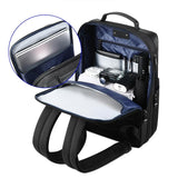 Large Capacity Business Laptop Backpack with Usb & Type-c Port - Black - Close-Up Angle