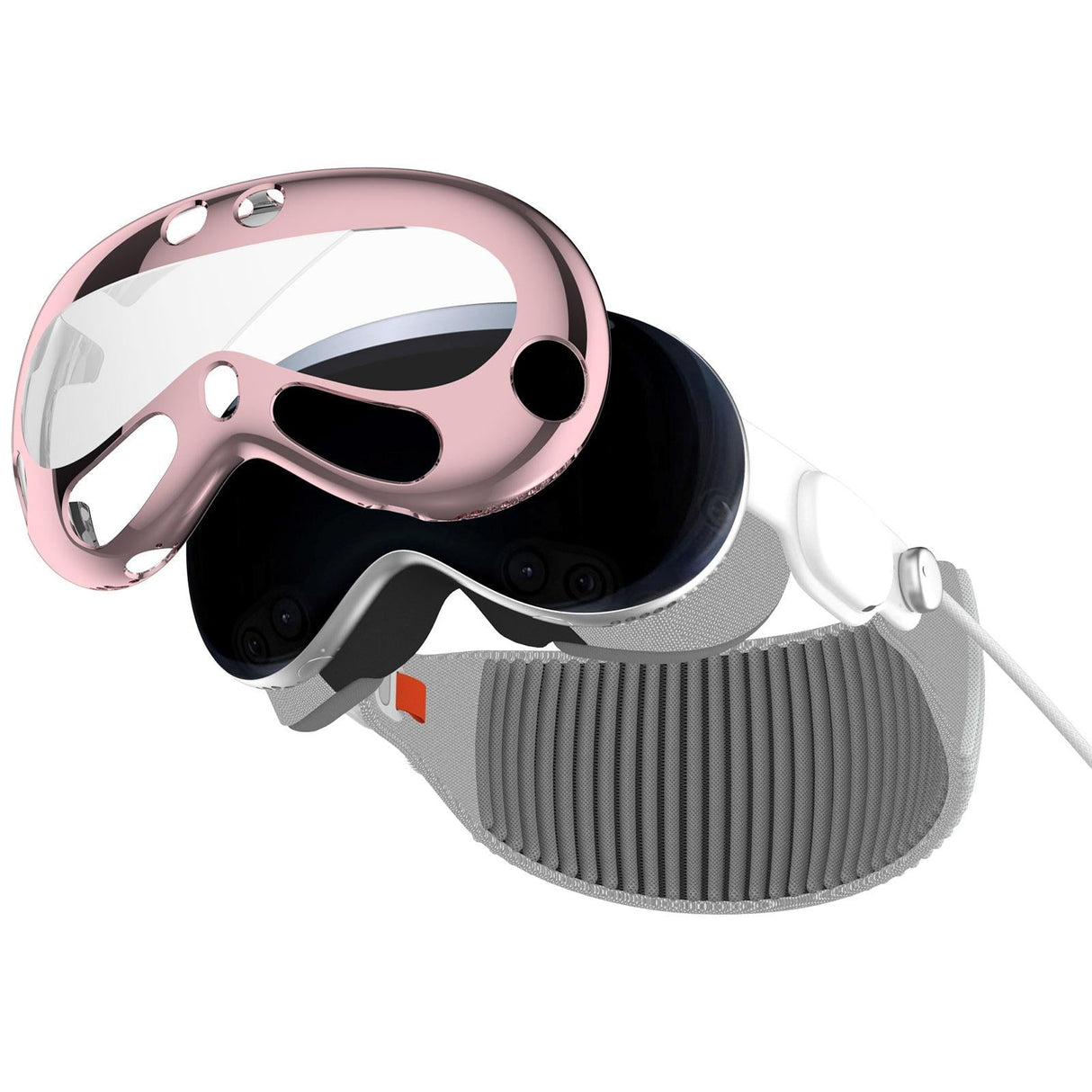 Vr Case for Apple Vision Pro - Electroplated Tpu - Pink