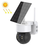 Wireless Solar Camera - 2Mp Hd Ip66 Waterproof - White - Side View